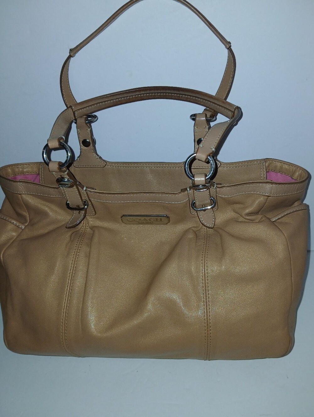COACH Gallery Pleated East/West Tote/Shoulder Bag